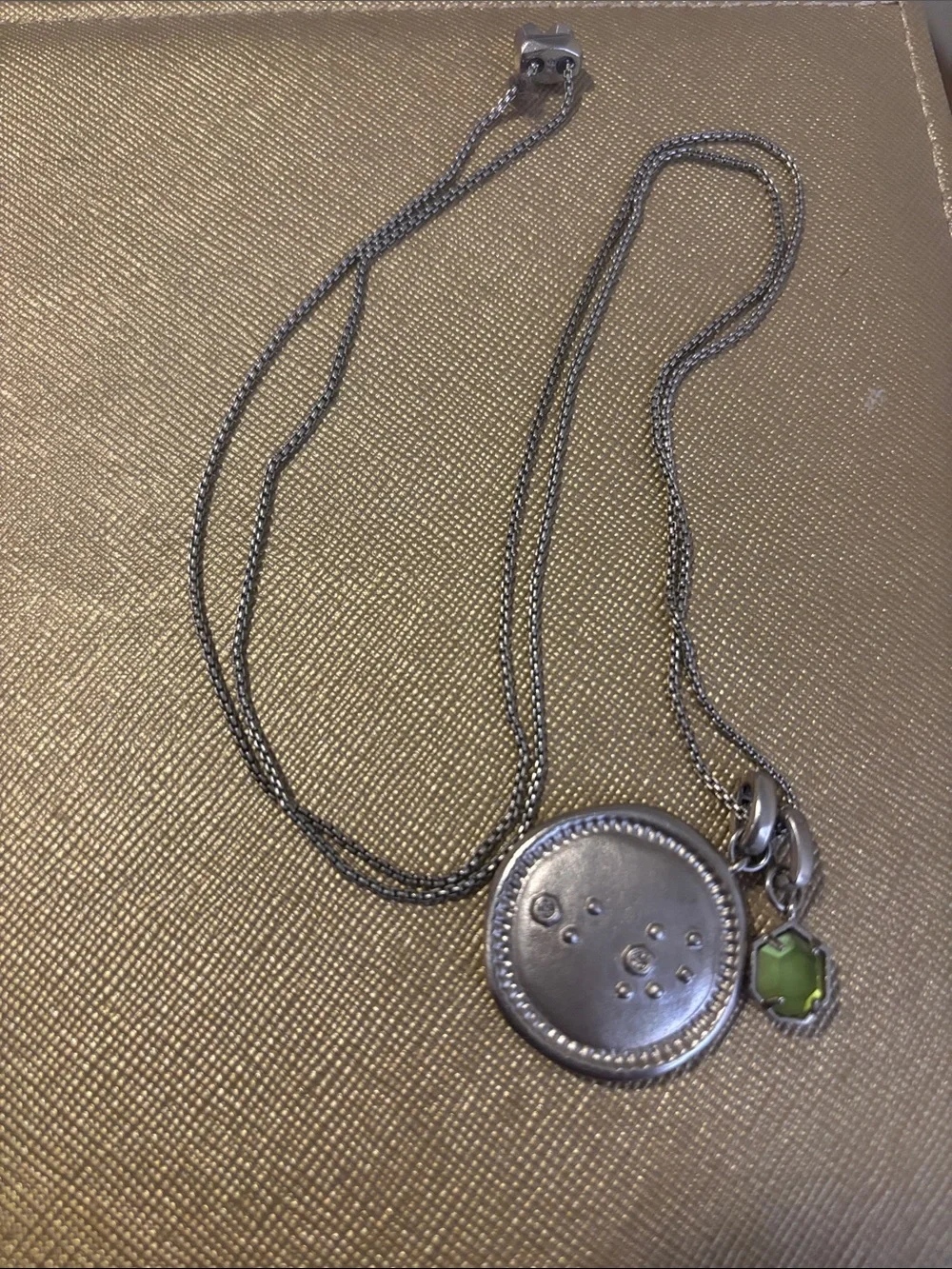 Kendra Scott silver zodiac charm necklace